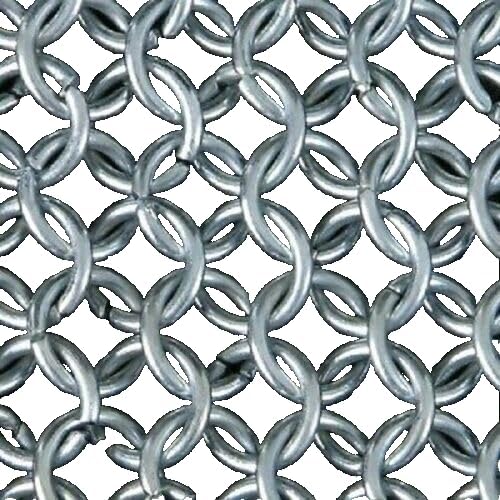 Medieval Women Chainmail Bikini Hatler Costume Hot Sexy Fancy Butted Chainmail 3 Piece Set Bra+Pantie+Coif Mail For Women & Girls (Anodized)