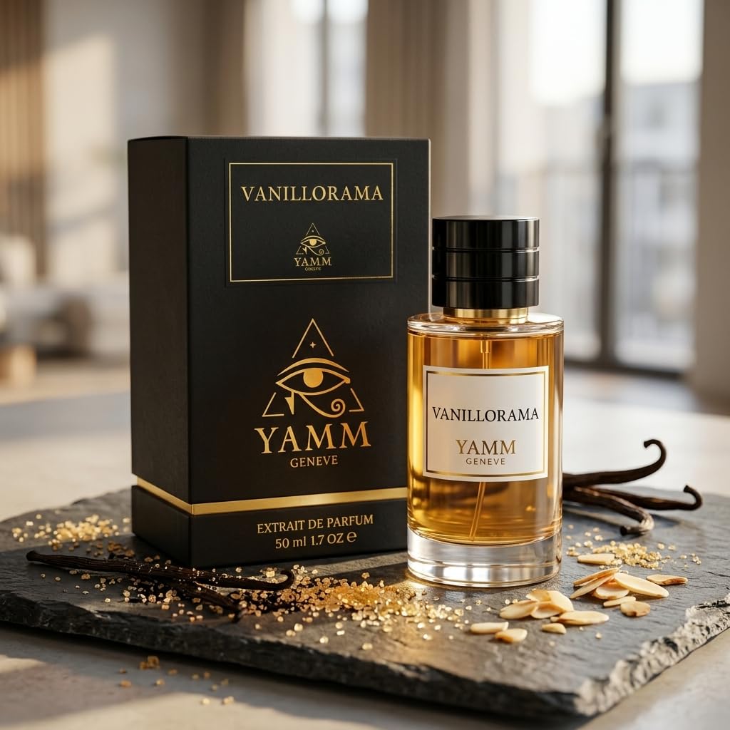 Vanillorama | Extrait de Parfum 50 ml | Profumo Unisex per Donna e Uomo | Vaniglia Bourbon, Rum e Cacao | Note Gourmand, Ambrate e Speziate | Lusso e Lunga Durata