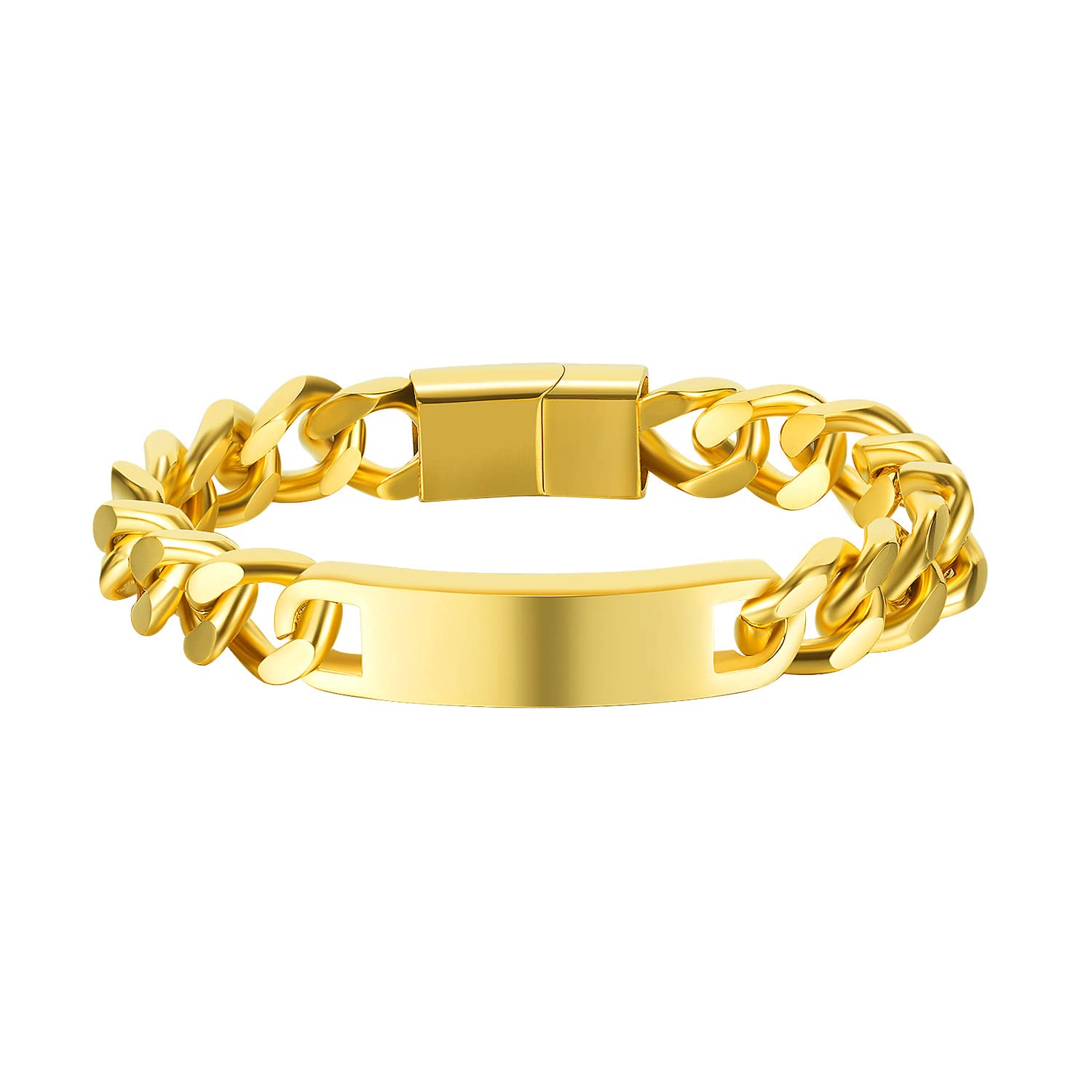 Peora Stainless Steel Gold Plated Chain Bracelet Stylish Fashion Design Jewellery Gift for Men & Boys (PX5SB49G) (B0BT87NMCP) Amazon Price History, Amazon Price Tracker