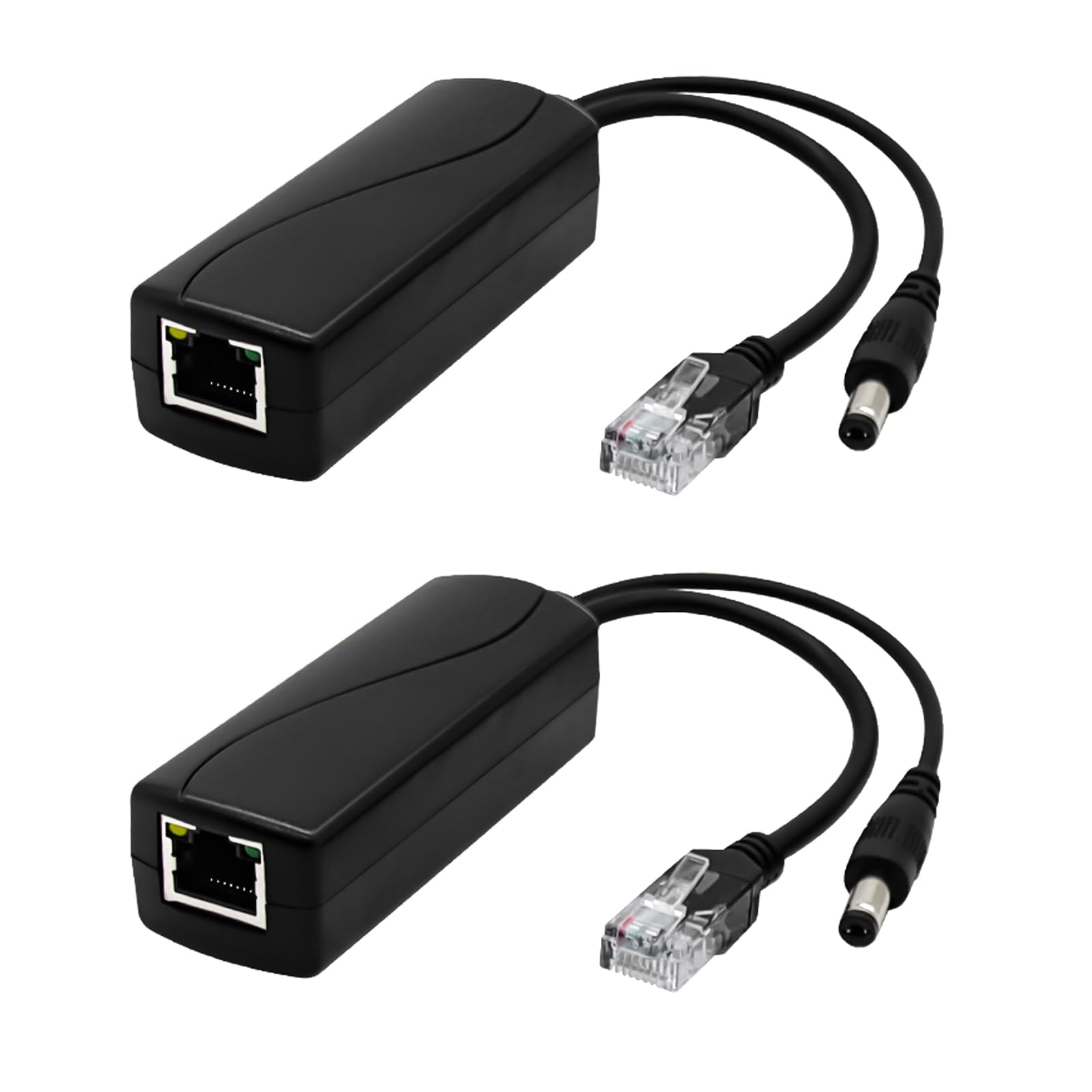 2 Piezas Divisor PoE Gigabit 48V a 12V DC 2A, Splitter PoE Activo IEEE 802.3af, Conector DC 5.5 x 2.1mm, Adaptador PoE para IP Cámara, Ap, Smart Home, 10/100 Mbps hasta 100 2 Piezas Divisor PoE Gigabit 48V a 12V DC 2A, Splitter PoE Activo IEEE 802.3af, Conector DC 5.5 x 2.1mm, Adaptador PoE para IP Cámara, Ap, Smart Home, 10/100 Mbps hasta 100