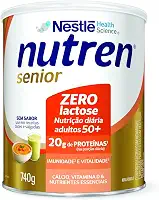 Nutren Complemento Alimentar Senior Sem Sabor Zero Lactose 740G
