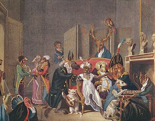 Peinture poster le Salon de Joséphine Louis Léopold Boilly affiche déco maison 60x90
