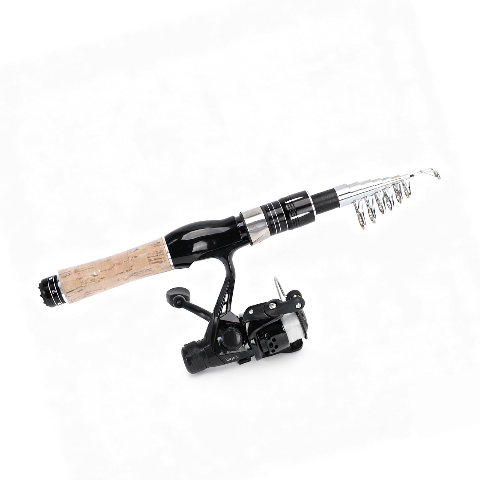 Domary Ultra Light Telescopic Fishing Rod and Reel Set Compact Travel