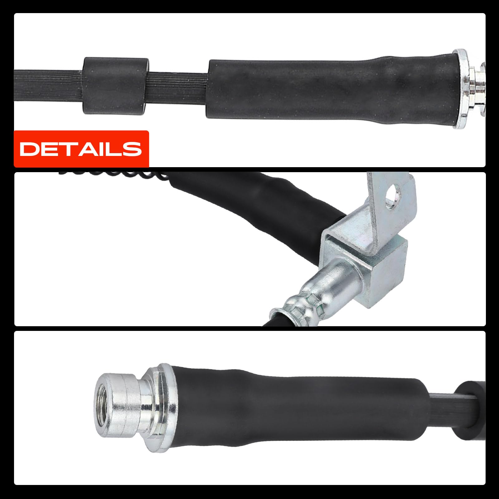 Frankberg 2 mangueras de freno delanteras izquierda y derecha LR052214 | Compatible con: Discovery IV L319, Discovery IV Furgoneta L319