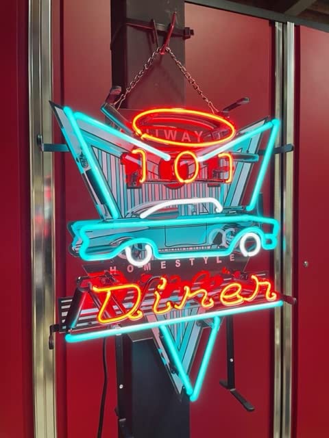 Amazon.co.jp: ダイナー ネオン 看板 アメ車 ハーレー カフェ 店舗