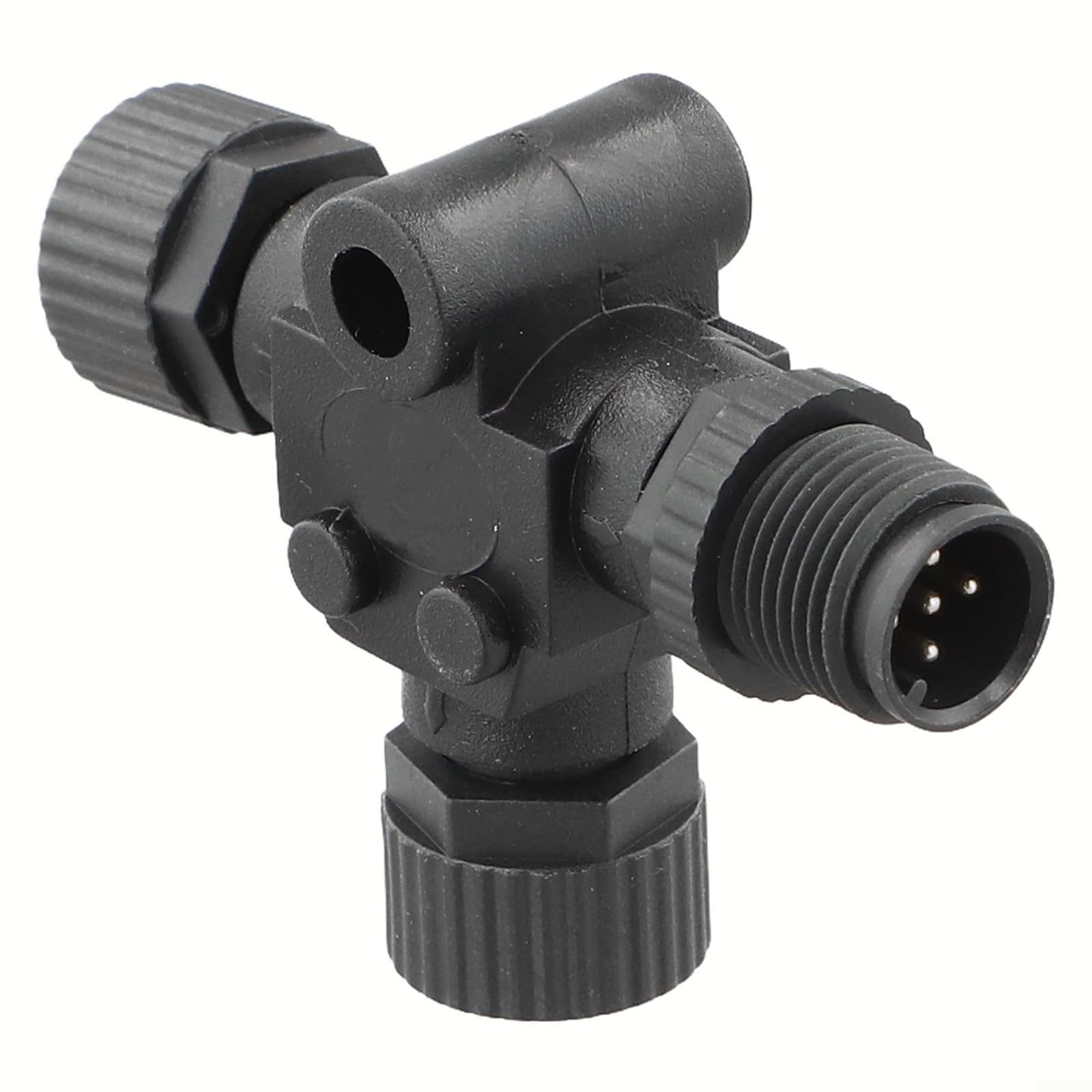 Marine T Connector M12-5P NMEA 2000 divisor columna vertebral IP67 4A 60V bloqueo roscado para Garmin Simrad