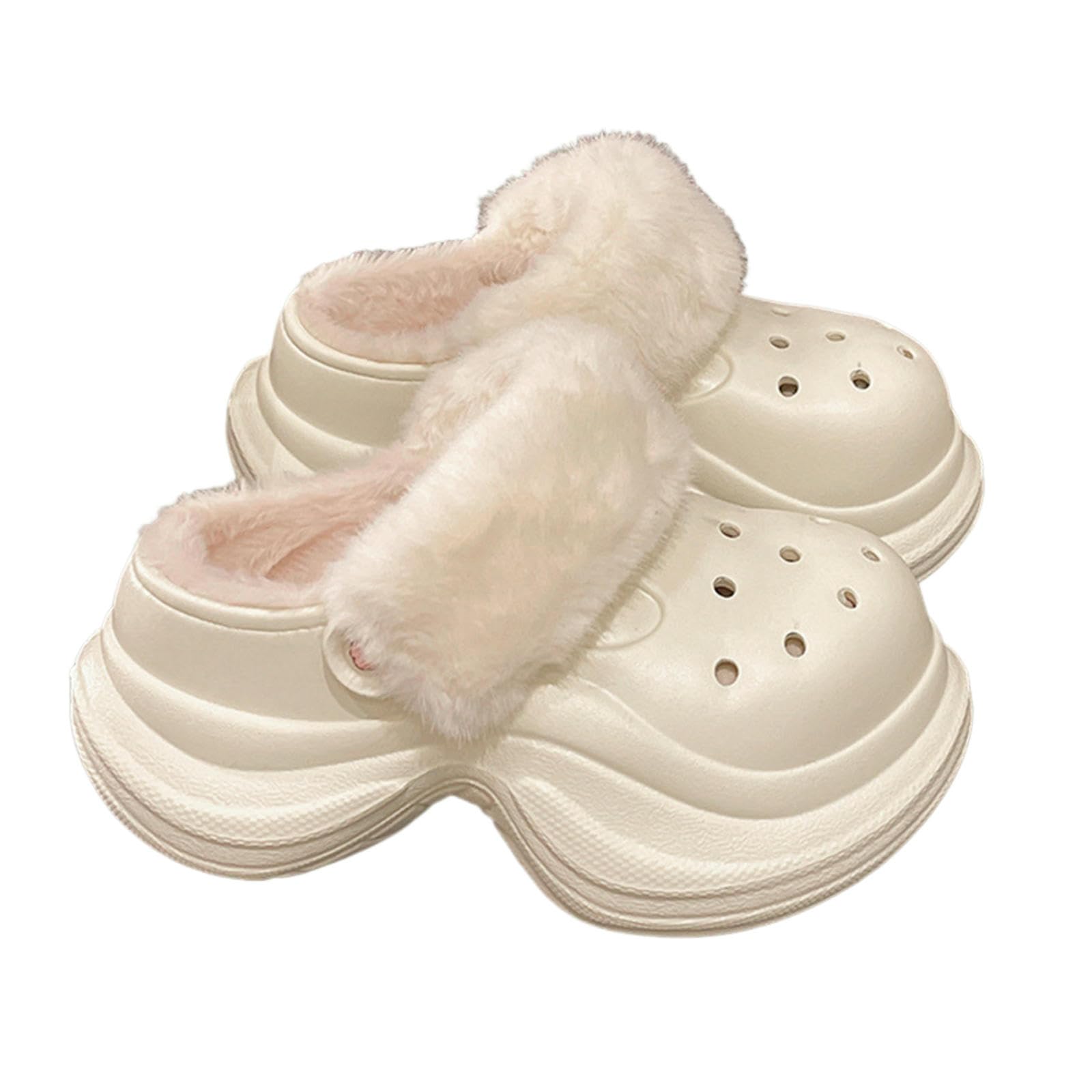 Pantofole Donna L'altezza Delle Chiuse Da Per Tutte Le Partite Autunno Inverno Aumenta L'usura Antiscivolo All'interno E All'esterno