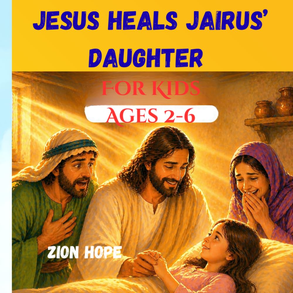 Jesus Heals Jairus’ Daughter: A Christian Bible Story About Faith, Healing Miracles, and Trusting Jesus in Hard Times for kids 2-6