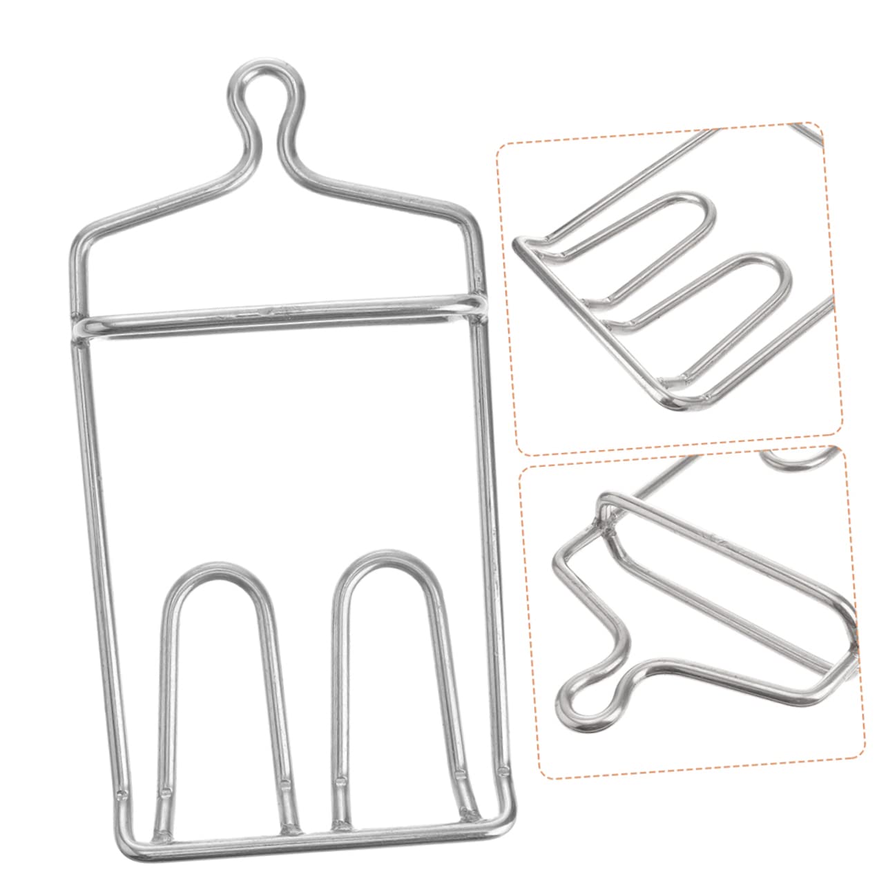 2pezzi Ganci in Acciaio Inossidabile per Pollame da Cucina e Macellazione, Resistente e Facile da Inserire, per Appendere Carne e Salumi