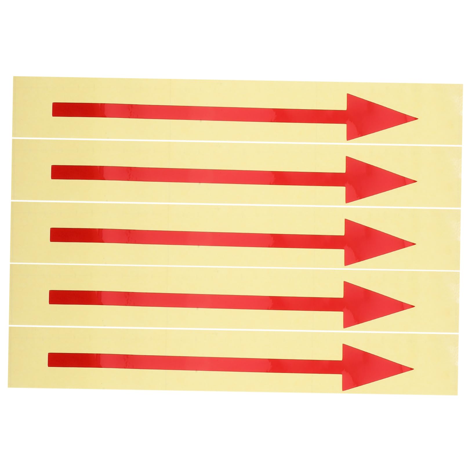 KALLORY 5pcs Reflective Arrow Stickers Self-adhesive Decals for Mailbox Directional Marking Outdoor Road Instructions Easy to Apply Removable Design for Improved Visibility