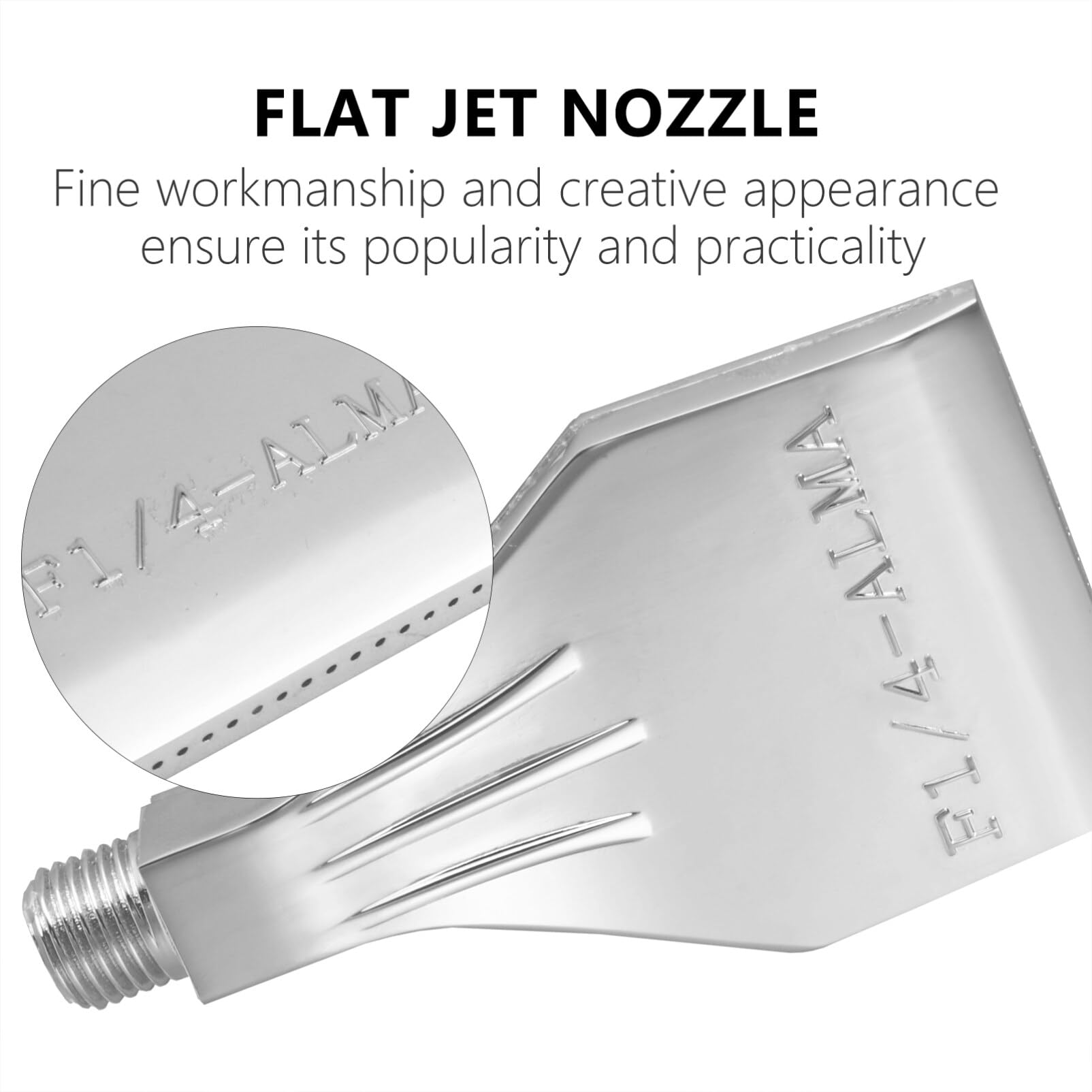 Scicalife Buse à Jet Plat de Soufflage D'air en Alliage D'aluminium pour Le Refroidissement par Vent Soufflé