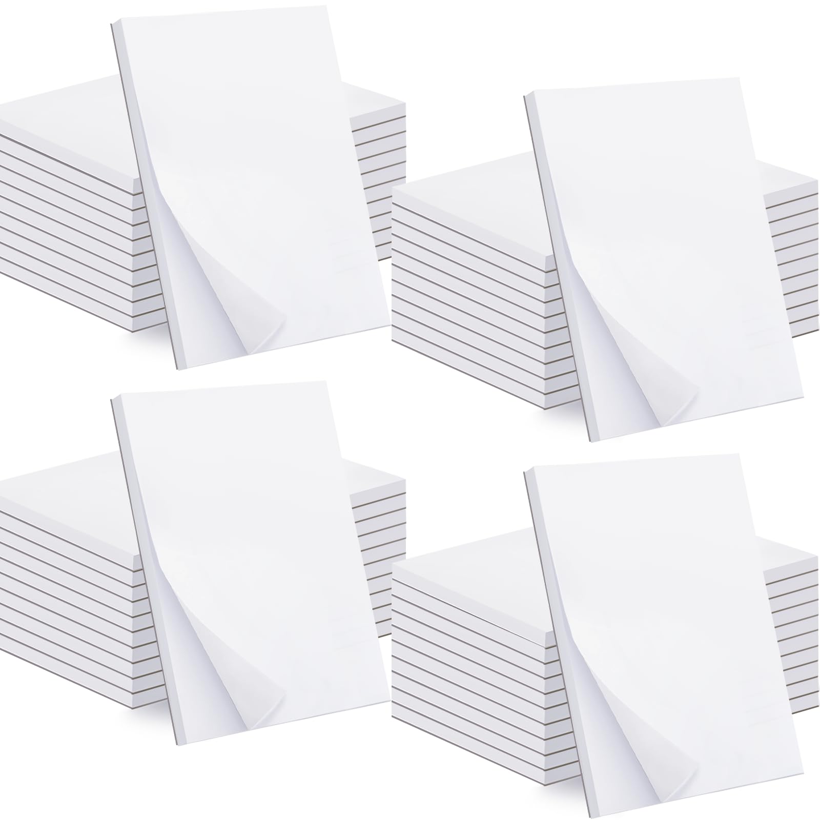 Beieverluck Paquete de 40 blocs de notas de 4 x 6 pulgadas, bloc de notas pequeños, 50 hojas por bloc de notas, bloc de notas en blanco, mini bloc de notas para compras, listas de tareas, escritura
