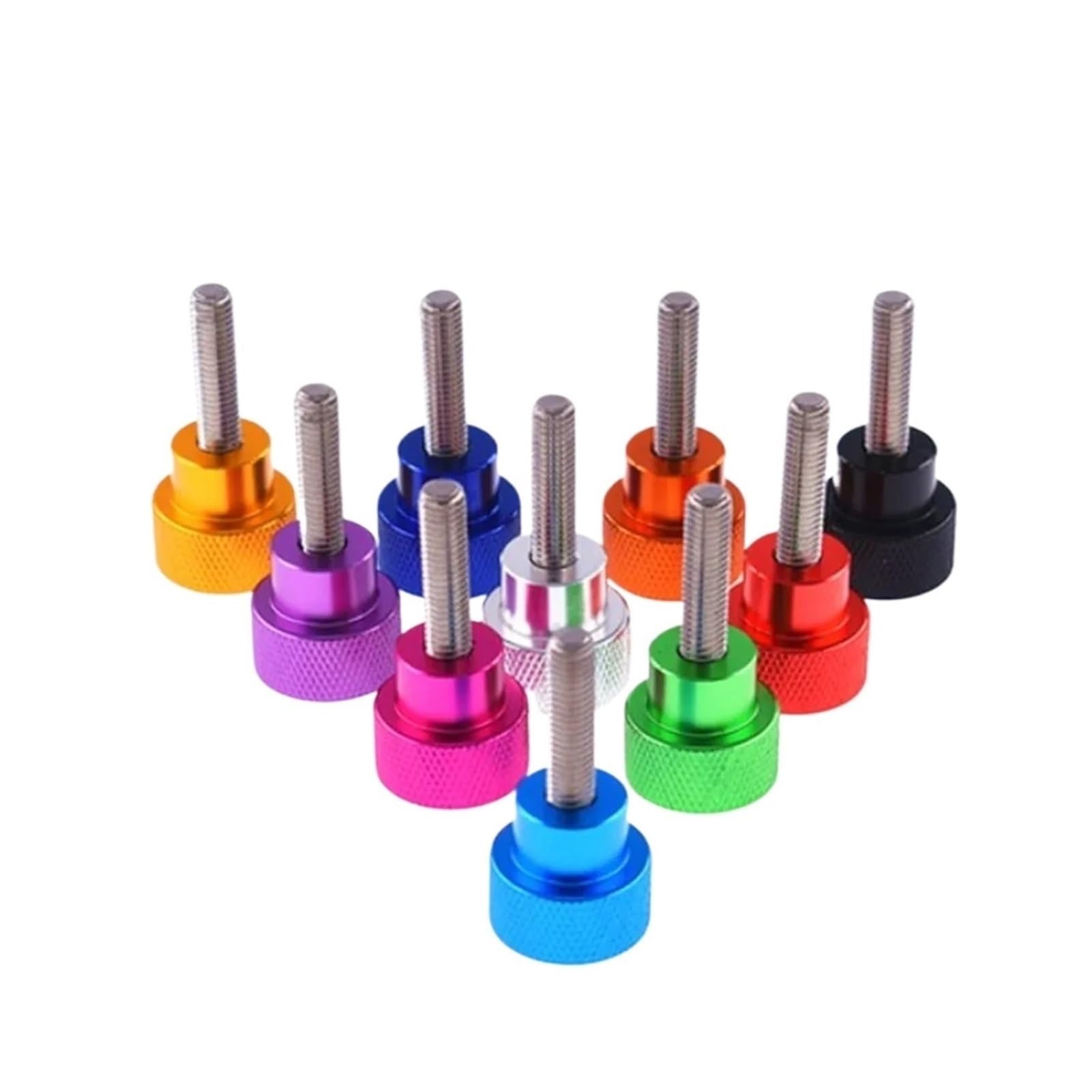 Viti a testa zigrinata in alluminio 2 pezzi M3 M4 M5 M6
