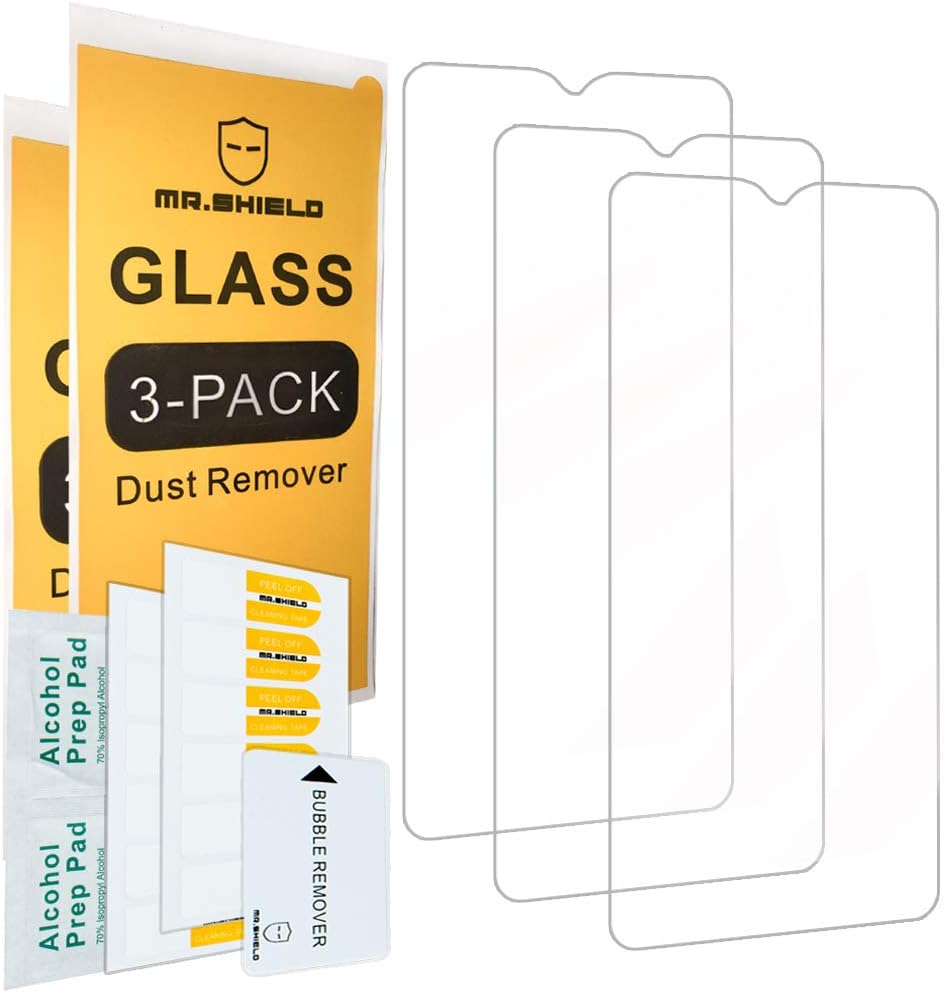 Mr.Shield [3-PACK] Designed For Samsung Galaxy A20S [Tempered Glass] Screen Protector [Japan Glass With 9H Hardness] with Lifetime Replacement