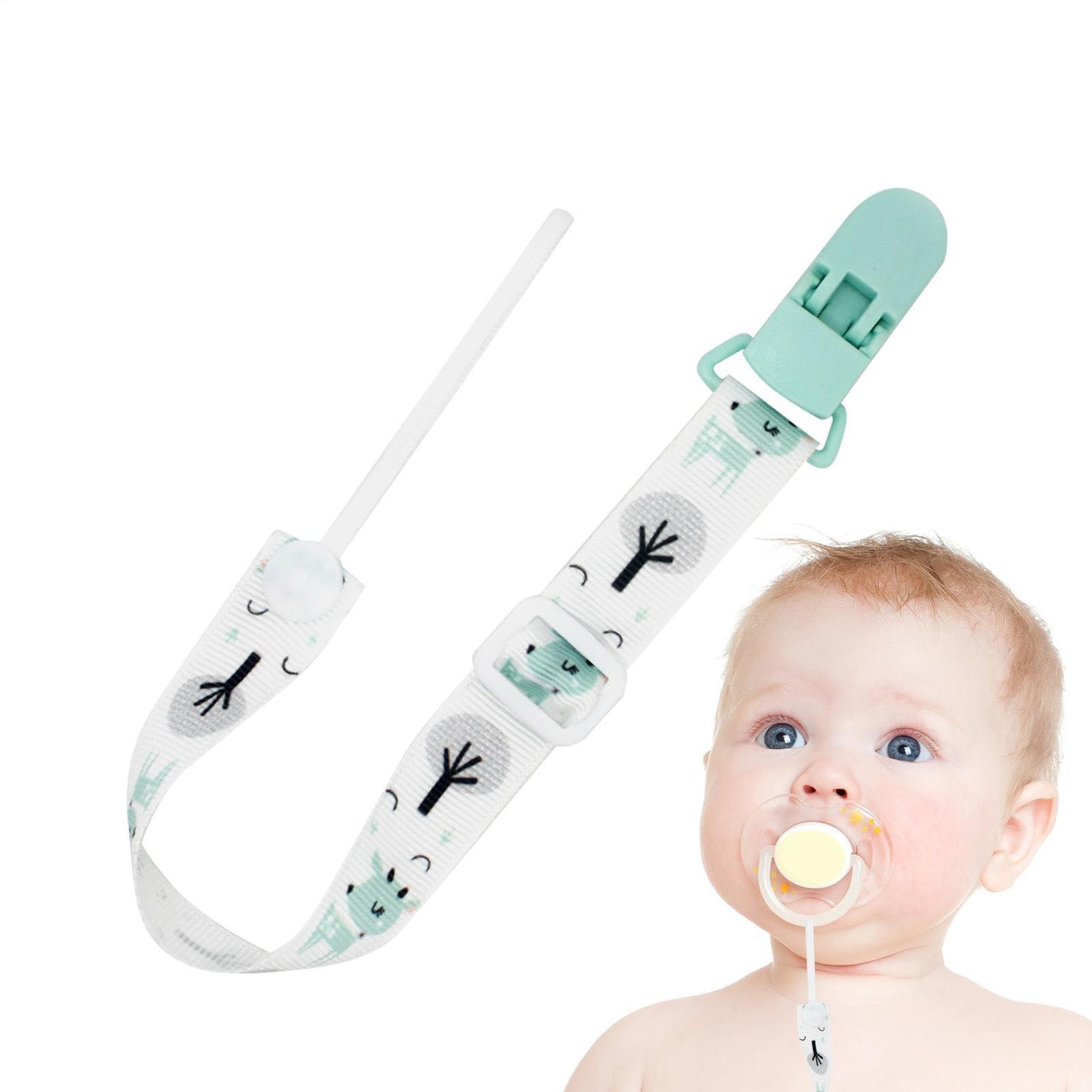 Pacifier Clip - Soother Holder with Silicone Beads | BPA Free, Adjustable Strap for Teethers, Pacifiers Toys, Safe Stylish Accessory for Adjustable and Versatile Strap — view 13