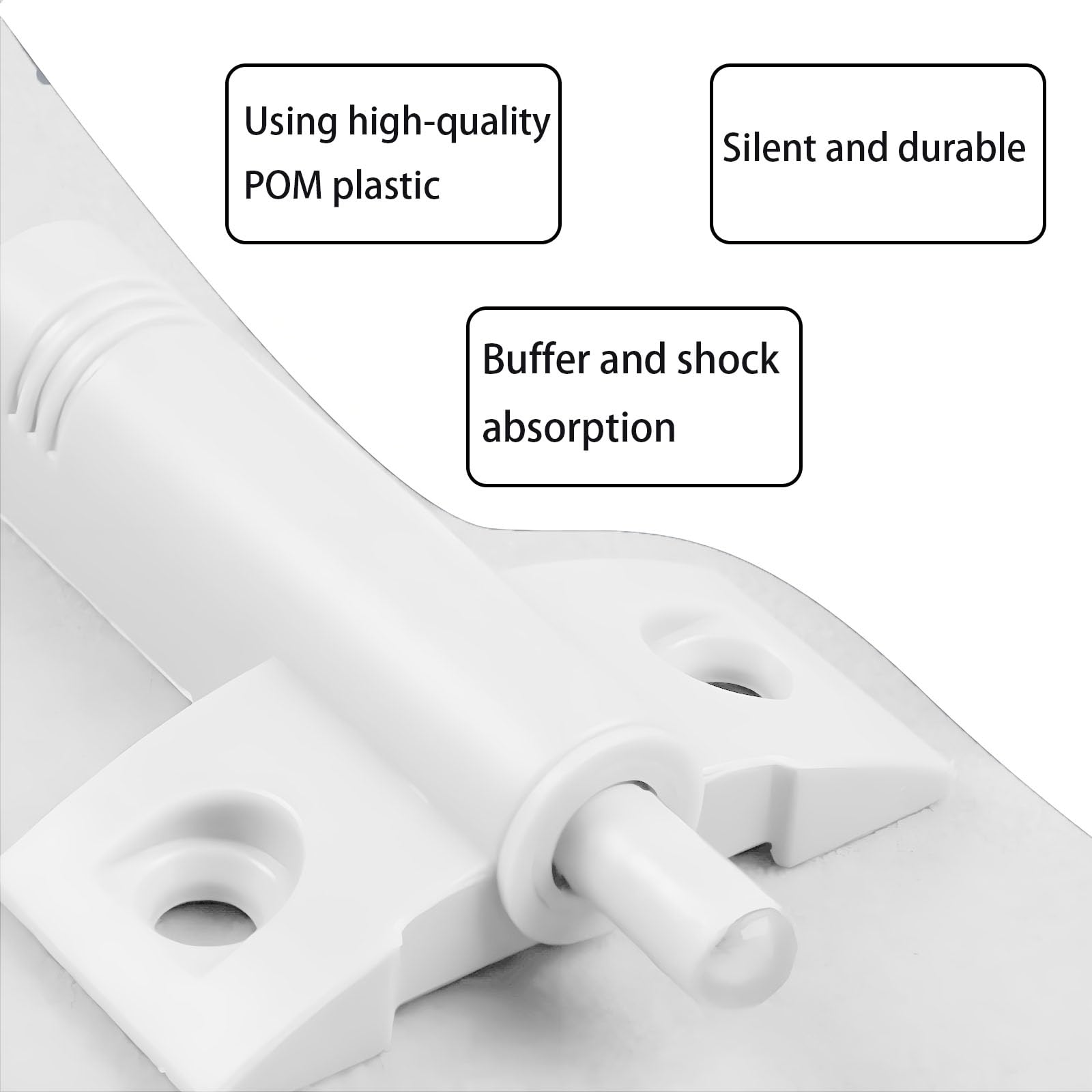 10 Pcs Soft Close Dampers, with 20 Pcs Stainless Steel Screws - Image 4
