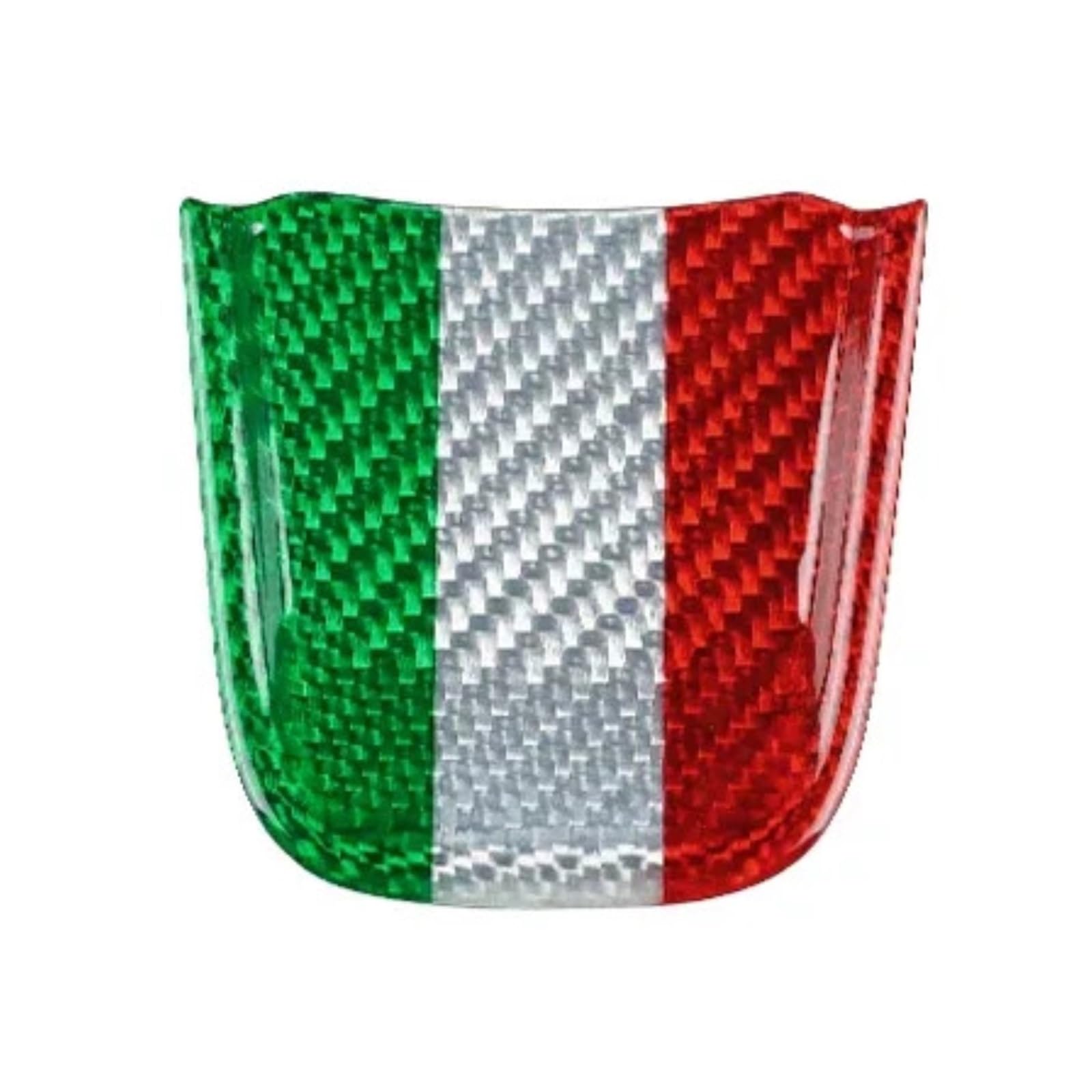 Car Tricolor Trim Interior Sticker Accessories Compatible for Abarth 595 Compatible for Fiat 500 2020 2021 2022 2023 Real Hard Carbon Fiber(Bottom Tricolor)