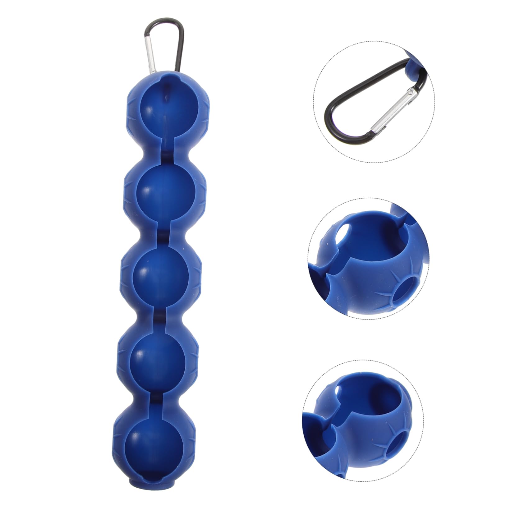 BESPORTBLE Porta 5 Blu Silicone Golf da a o Moschettone Palline e in Professionale Facile Trasportare Comodo da Appendere Protezione a Pantaloni Sacca per