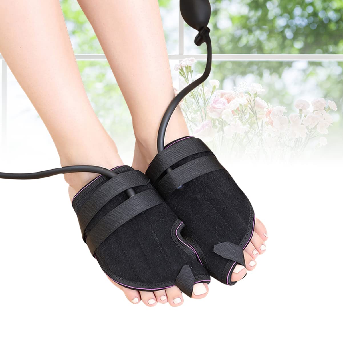 TOVINANNA 1 Pair Compression Brace Big Splint Bunion Brace Adjustable Splints Comfortable Splints Thumb Brace Compression Brace Thumb Splint Brace Support Black