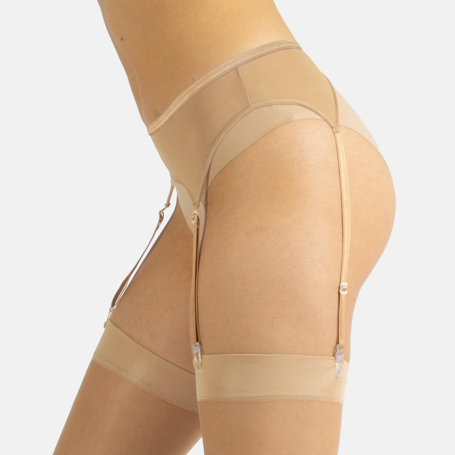 CALZITALY Reggicalze Donna, Lingerie e Intimo, Giarrettiere e reggicalze, Nero Bianco, Naturale, Avorio, Taglie Regular e Curvy, MADE IN ITALY
