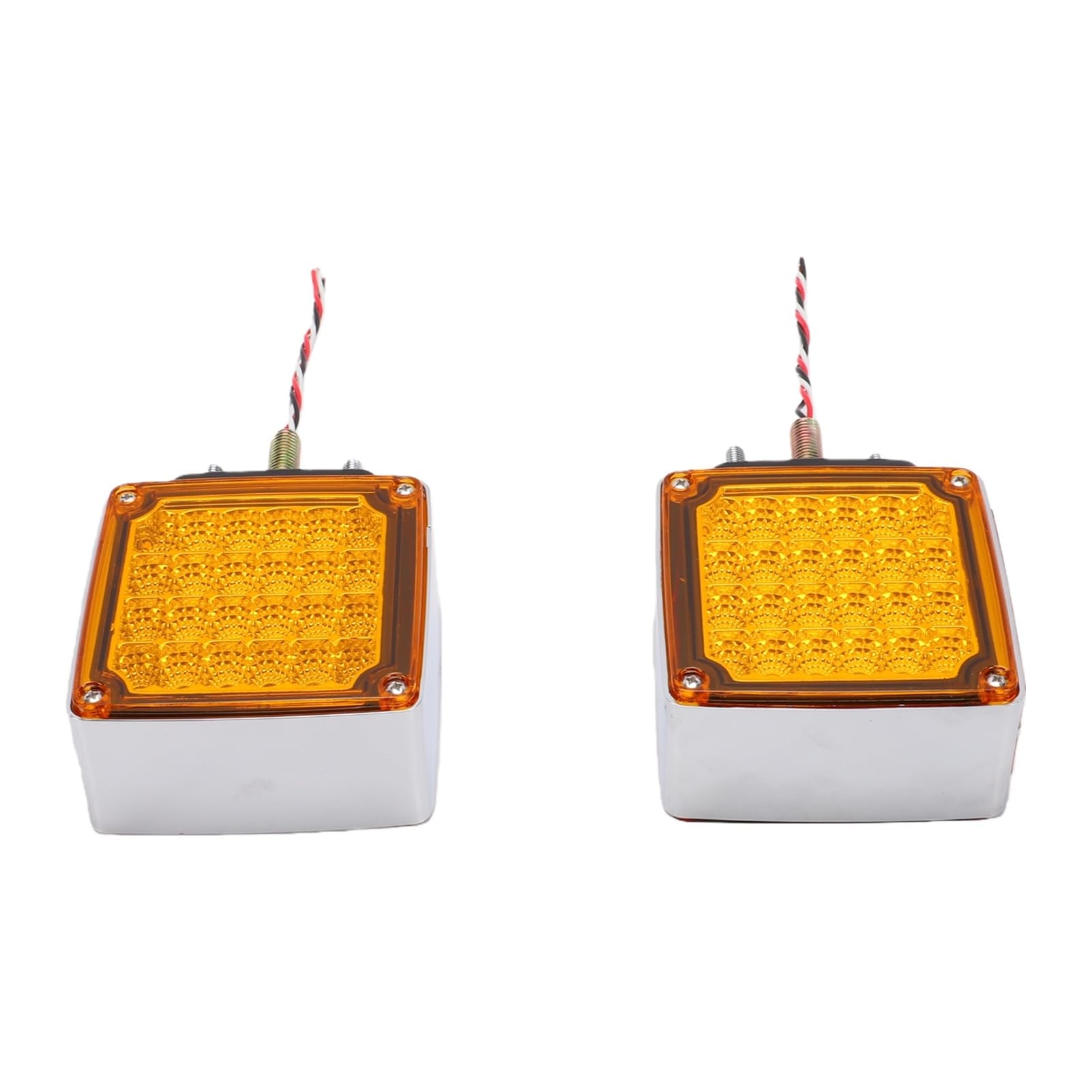 60 LED Czerwona Lampa Tylna Przyczepy z Podwójnym Wspornikiem Podstawy, Zintegrowany sygnał Hamowania i Skrętu, Wodoodporna Konstrukcja Uszczelniająca do Przyczepy, Ciężarówki,
