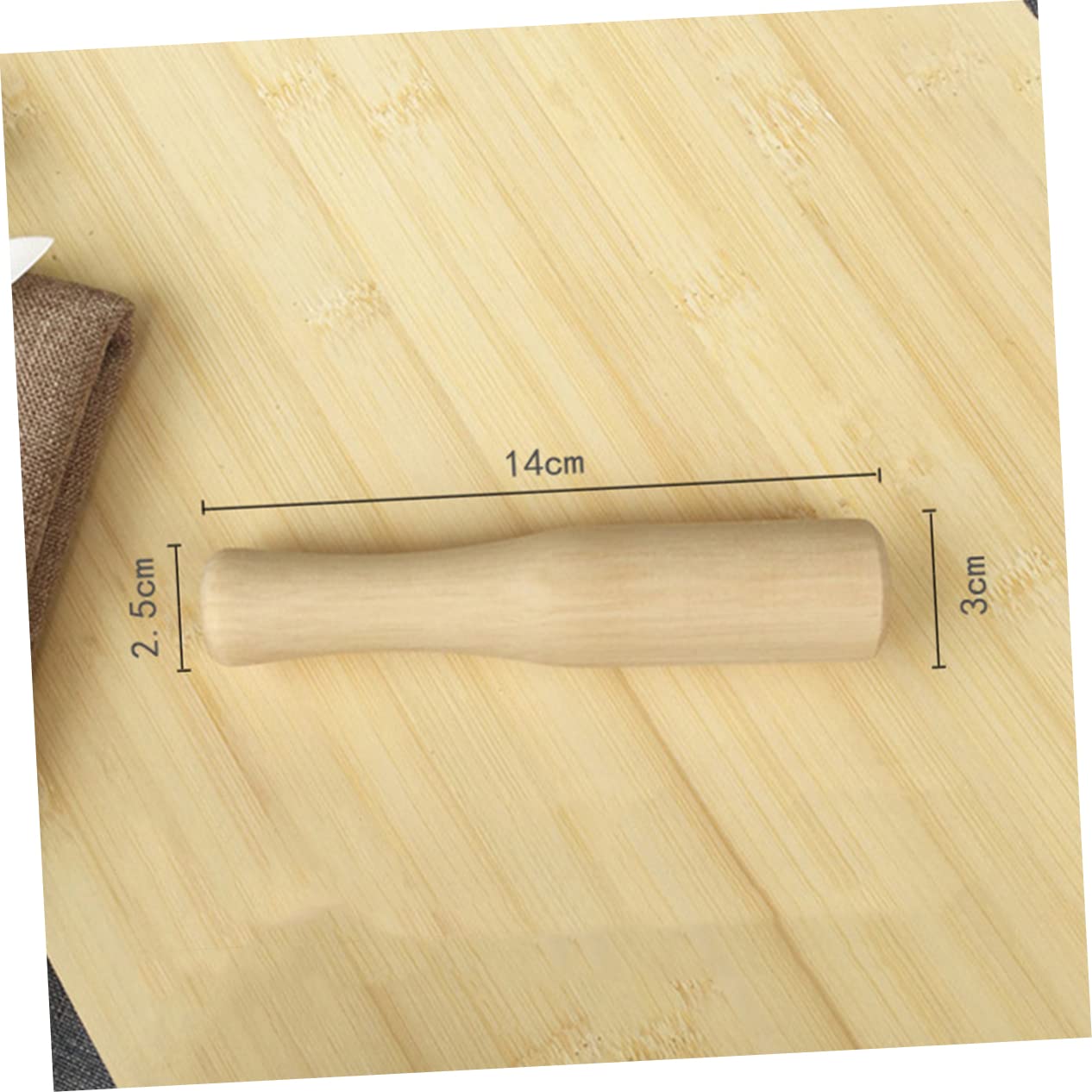 STOBAZA Wooden Food Muddler Wood Pestle for Smoothies Cocktails and Sauces Long Handle