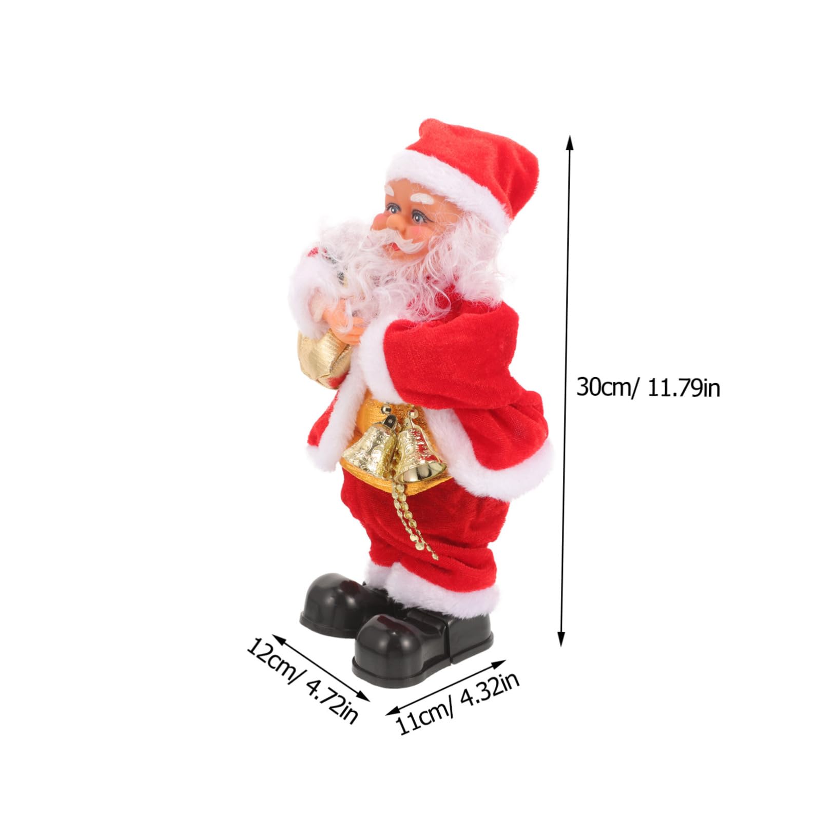 BESPORTBLE Papá Noel Musical Juguete de Papá Noel Creativo Decoración Navideña Hogar Adorno de Escritorio Suministros para Fiestas Juguete Musical