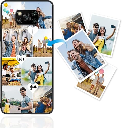 Funda personalizada para Xiaomi Poco X3 NFCPoco X3Poco X3 Pro, funda protectora de TPU para teléfono multifoto, funda protectora antiarañazos, funda