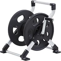 Liberty Garden 306 Explorer Hose Reel - Rust-Free Anodized Aluminum, 150ft 5/8" Capacity, Floor/Wall Mount, Lightweight Storage