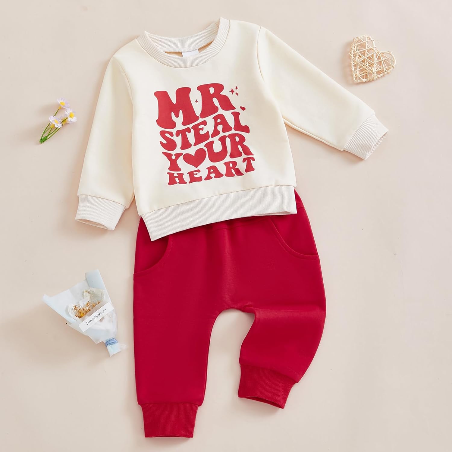 Toddler Baby Boy Summer Clothes Short Sleeve Letter Print Stripe T-Shirt with Elastic Waist Shorts Set Summer Outfit - Image 2