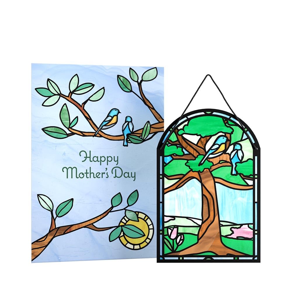 LovepopMothers Day Robins Suncatcher Card (Mothers Day Robins)