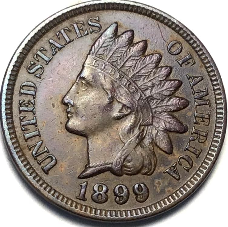 1899 P Indian Head Cent Penny Seller About Uncirculated