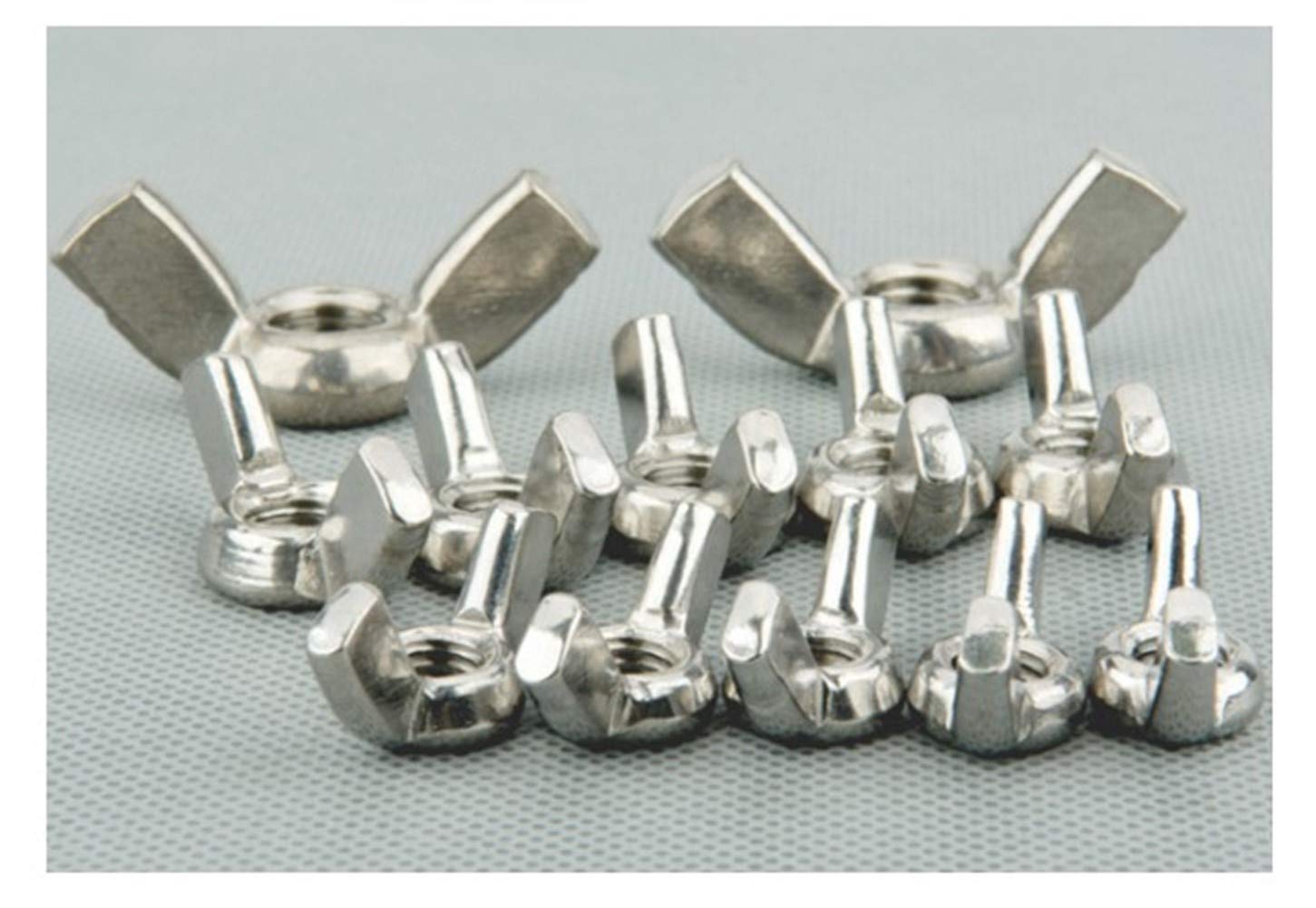 25 pezzi in acciaio inox 304 galletti Farfalla dadi M6 Metic filettato