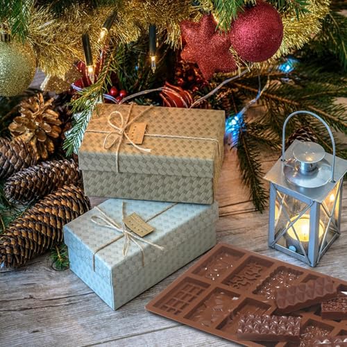 DOCMON Chocolate Molds, 2Pcs Mini Silicone Chocolate Bar Mold with 100Pcs Bags, Break Apart Non-stick Small Chocolate Candy Bar Molds Wax Melt Molds for Chocolate Bar by DOCMON - Image 7