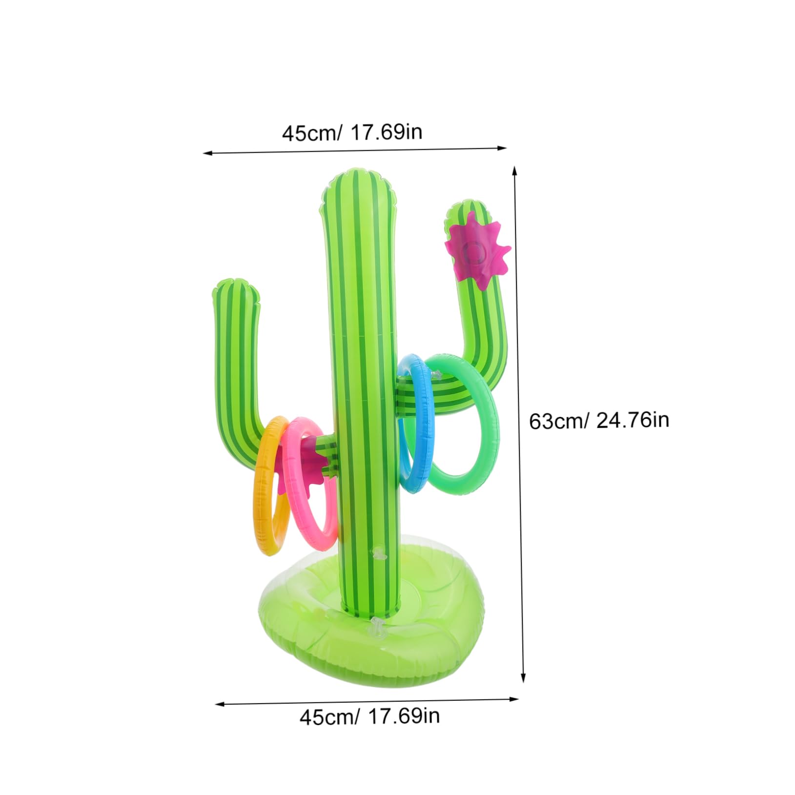 POPETPOP Summer Party Inflatable Decoration Cactus Toss Game for Family Fun Pool Toys