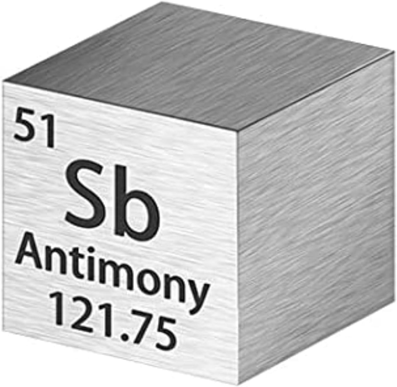Cube Density Cubes High Density Element for Element Collections Lab Experiment Material Heavy Small Objects Experience(1 Inch,Antimony)