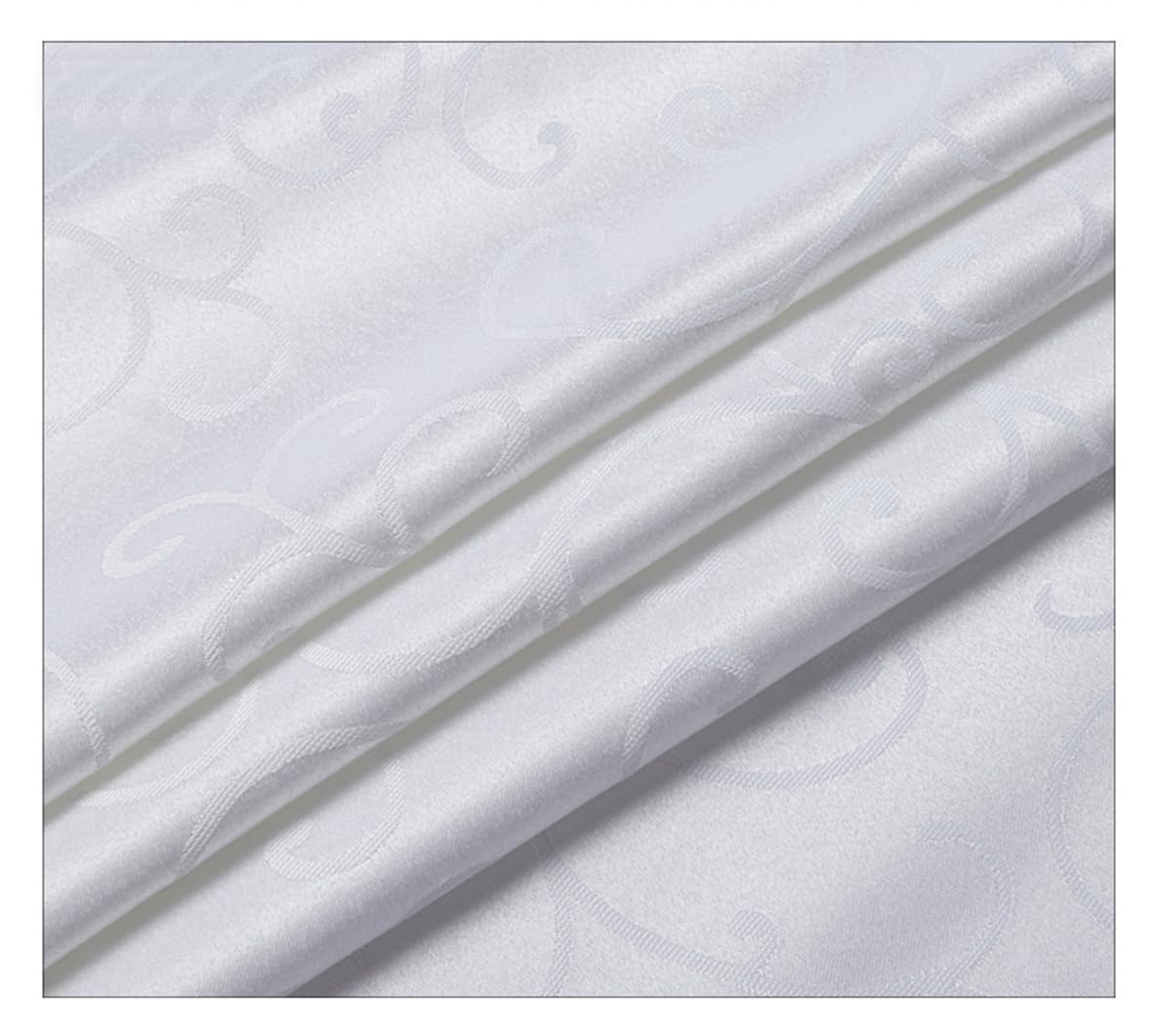 Tovaglia rotonda in poliestere jacquard, Beige, Diametro 320 cm