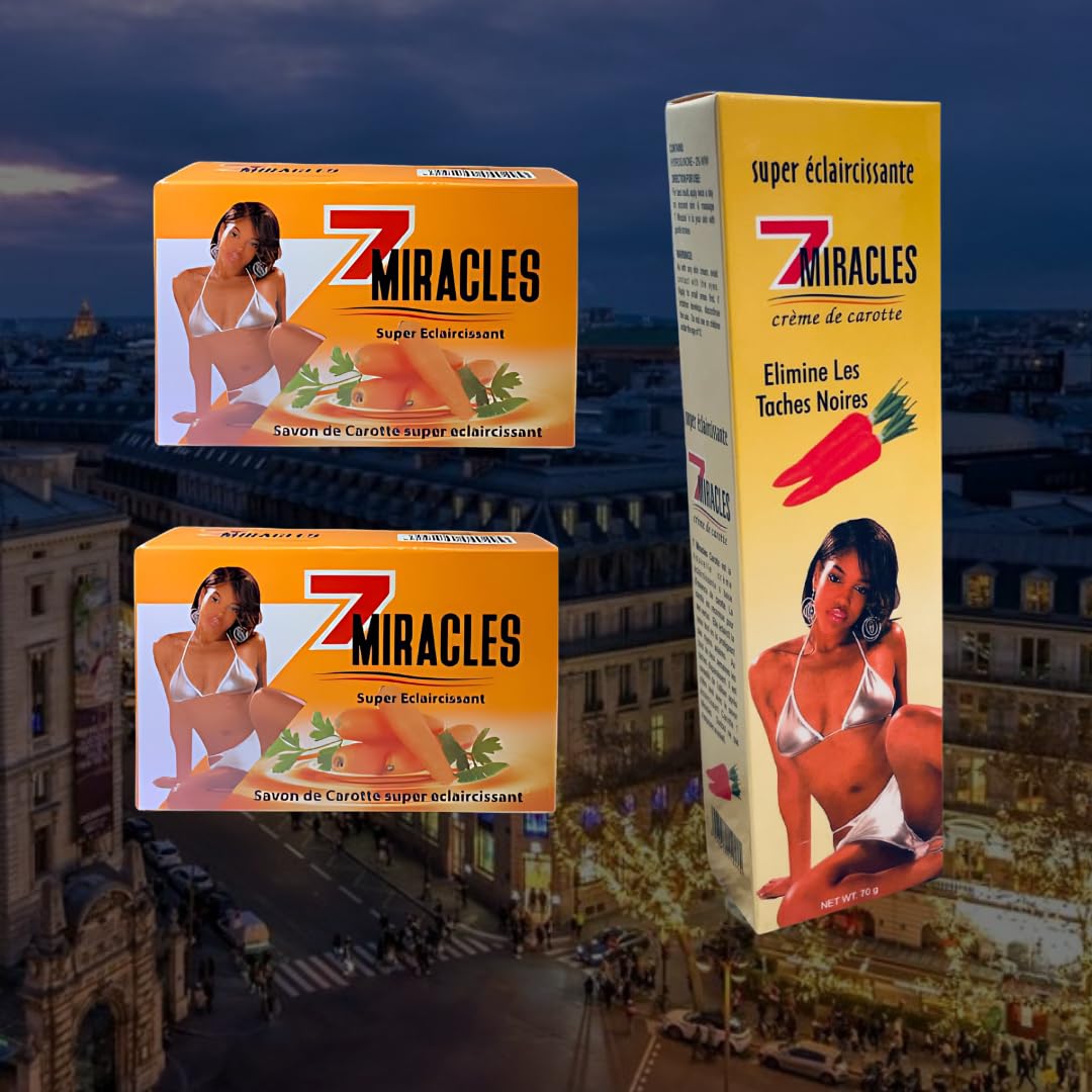 Amazon.com : x 7 Miracles Carrot Soap & Cream Set – 2 x Carrot