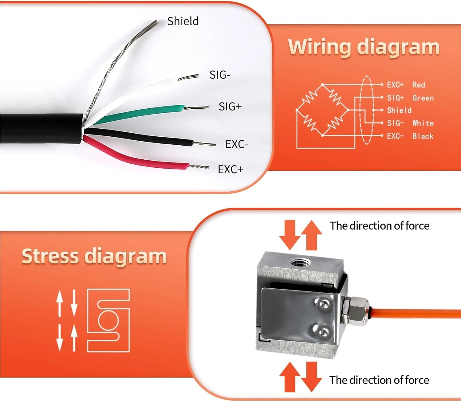 High Accuracy Miniature Tension Load Cell Weighing Scale 5kg 10kg 20kg 30kg 50kg Super Micro S Type(0-50kg)