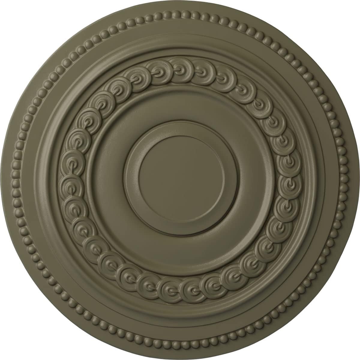 Ekena Millwork CM18OLSSF Oldham Ceiling Medallion, Spartan Stone
