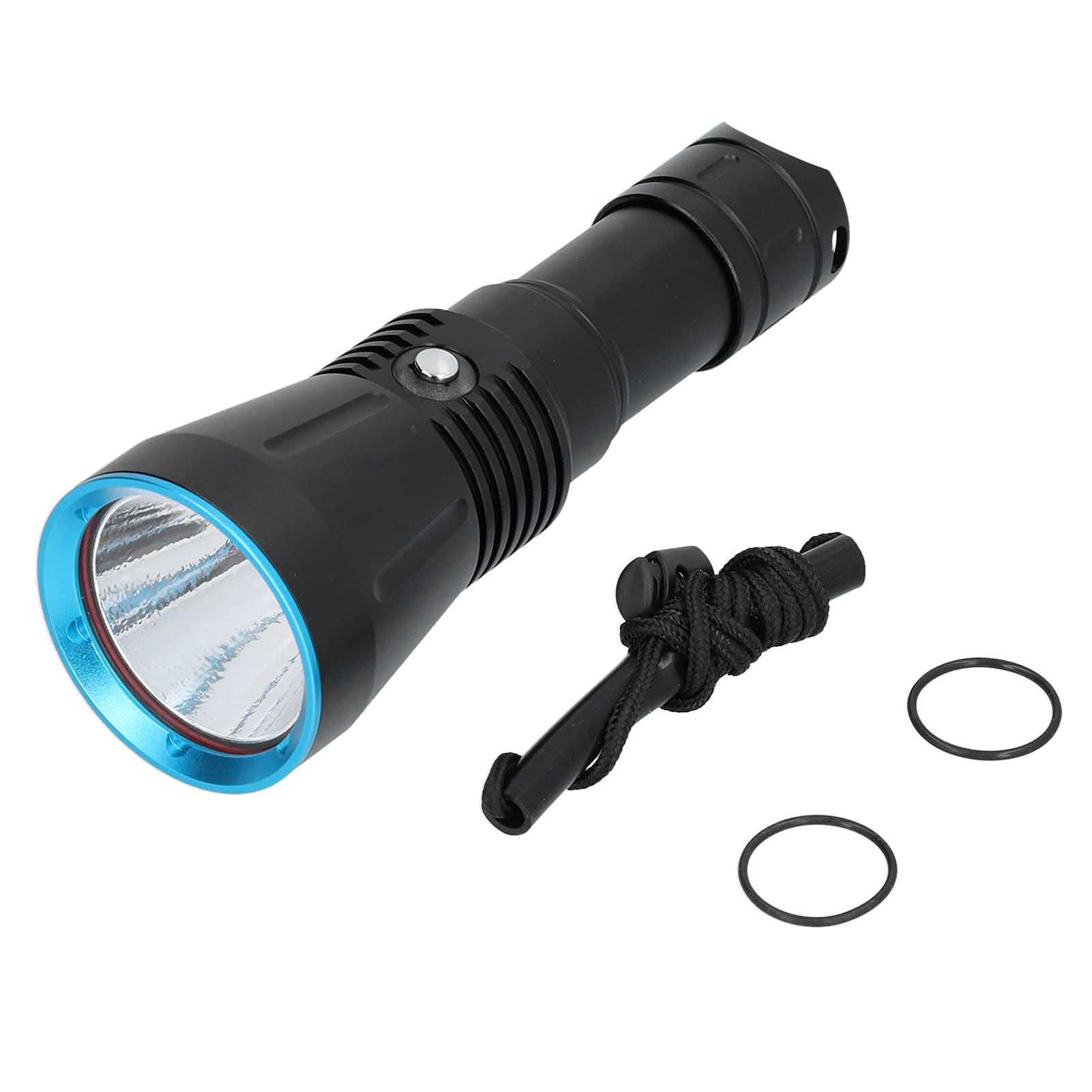 lyrlody Torcia Subacquea XHP70 Torcia Subacquea in Lega di Alluminio 10000LM IP68 Impermeabile 150 M 5 modalità Indicatore di Alimentazione per Pesca Campeggio