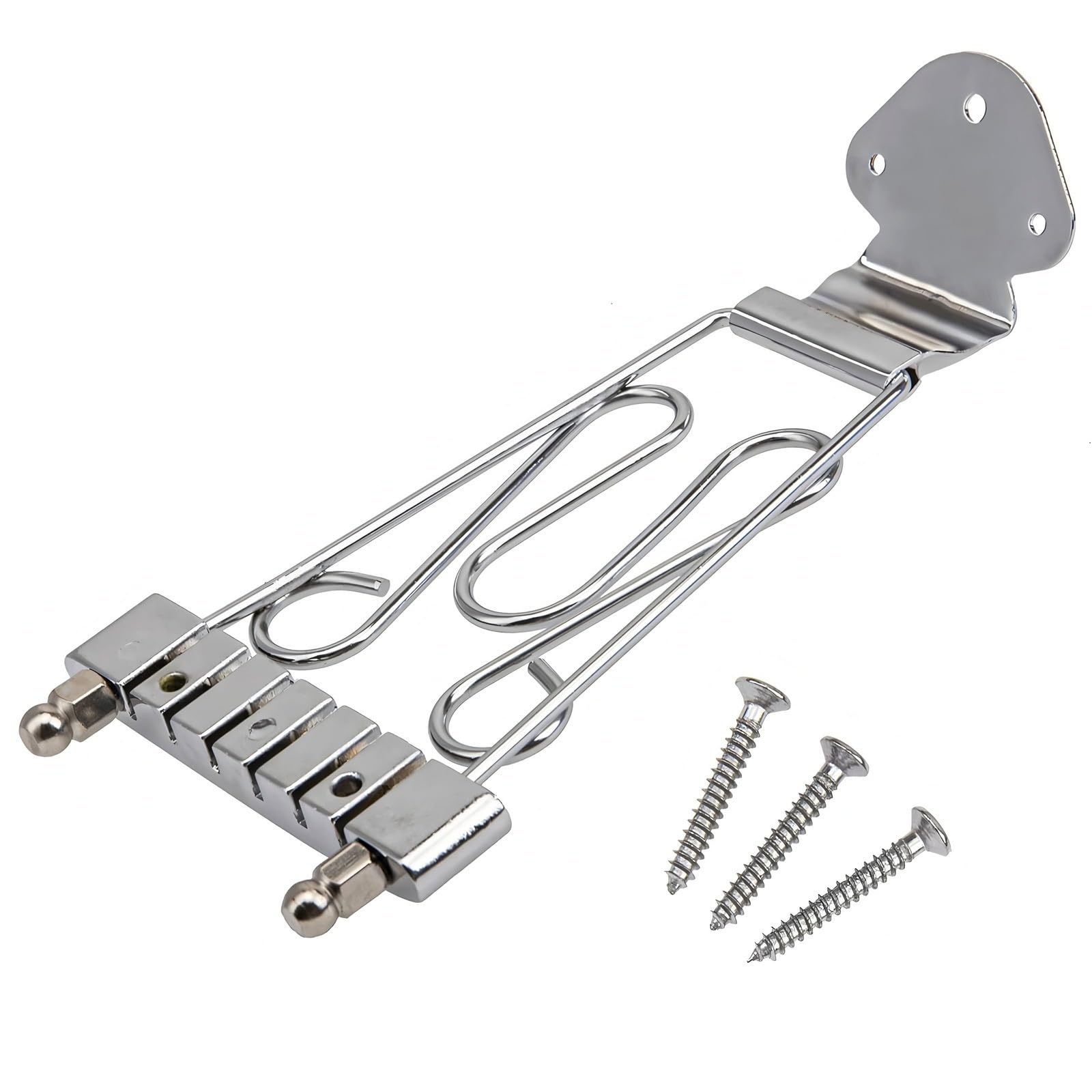 XuQiZZpp Tailpiece Bridge Metal Guitar Tailpieces Bridges 6 String Guitar Trapeze Tailpiece Bridge Musical Instrument Replacement