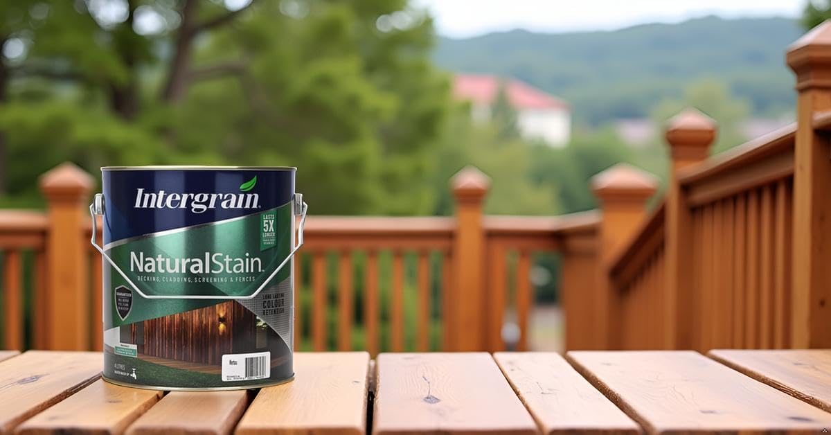 Intergrain Natural Stain – Charcoal (4 LTR) | Premium Water-Based Exterior Wood Polish & Coating for Decks & Furniture | Waterproof, UV Resistant, Long-Lasting Wood Finish 2