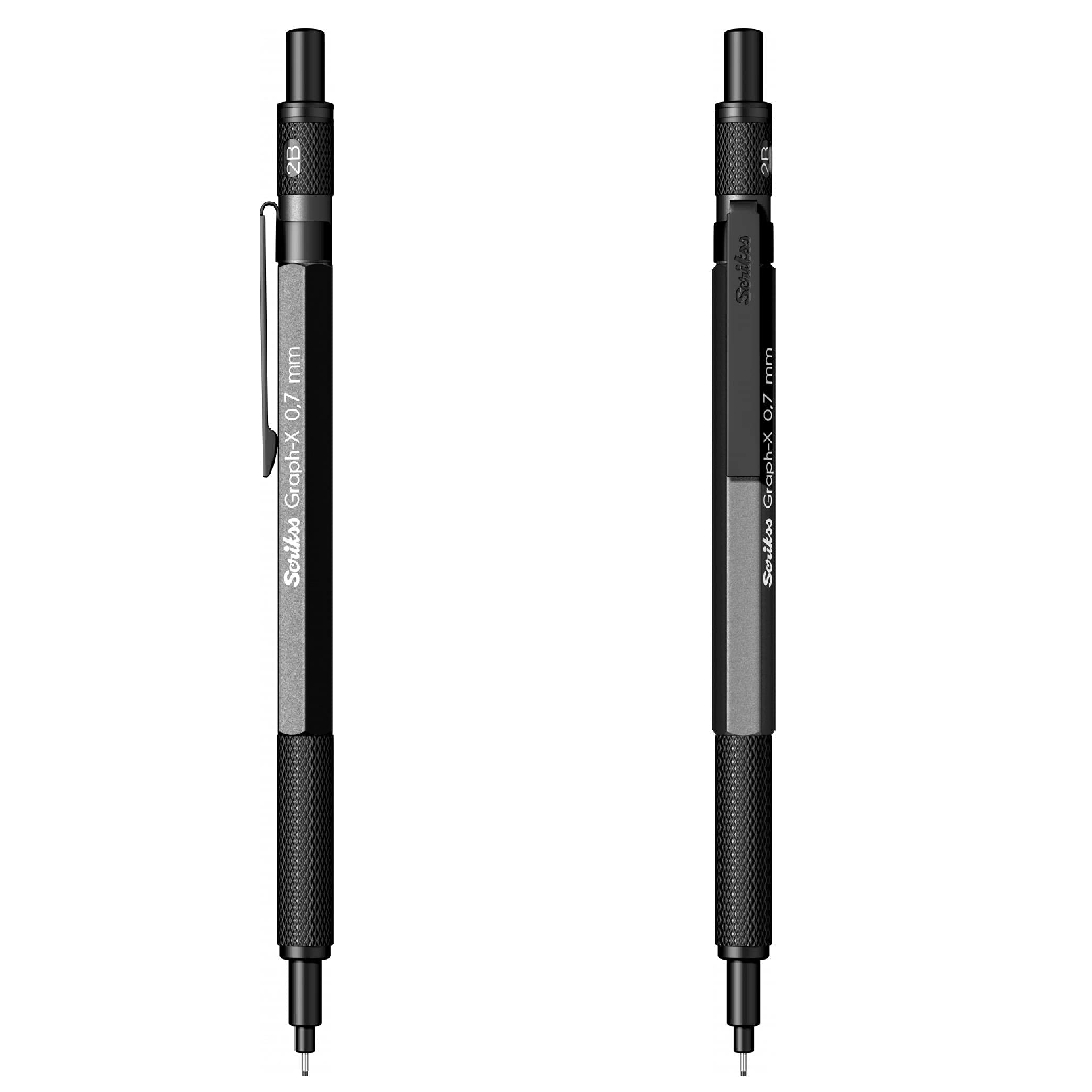 SCRIKSS - Ołówek mechaniczny - Graph-X (matowy czarny, 0,7 mm)