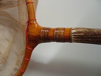 鹿角が入った小ぶりのアマゴ用「たも」 鹿角が入った小ぶりのアマゴ用「たも」 鹿角が入った小ぶりの