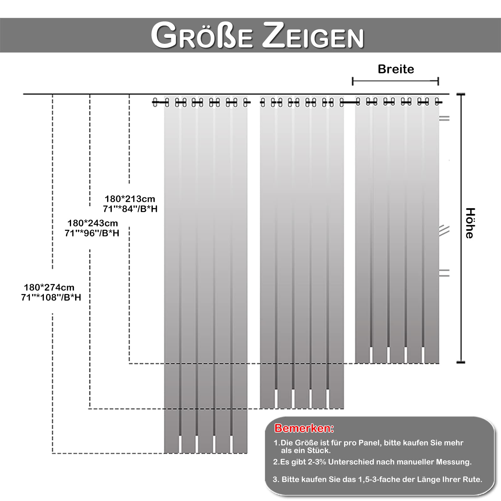 Rosnek Outdoor Vorhang Wetterfest mit Ösen,Outdoorvorhänge B 180xH 243cm Outdoor Vorhänge Wasserdicht Außenvorhang,Winddicht Balkon Gardinen für Terrasse,Pergola,Pavillon,1 Stück,Obere Ösen