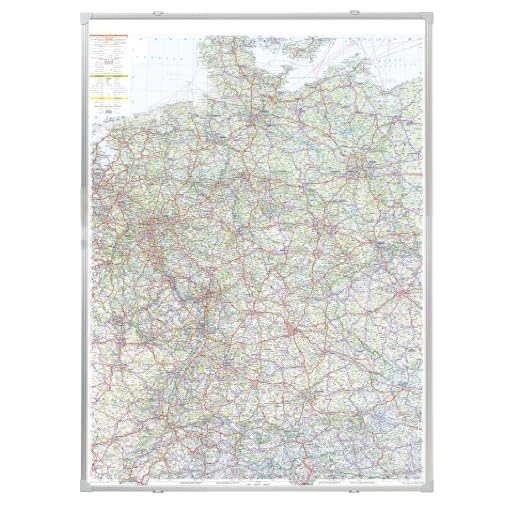 Franken KA301P Kartentafel Straßenkarte (Deutschland pinnbar 1:750.000) 140 x 100 cm