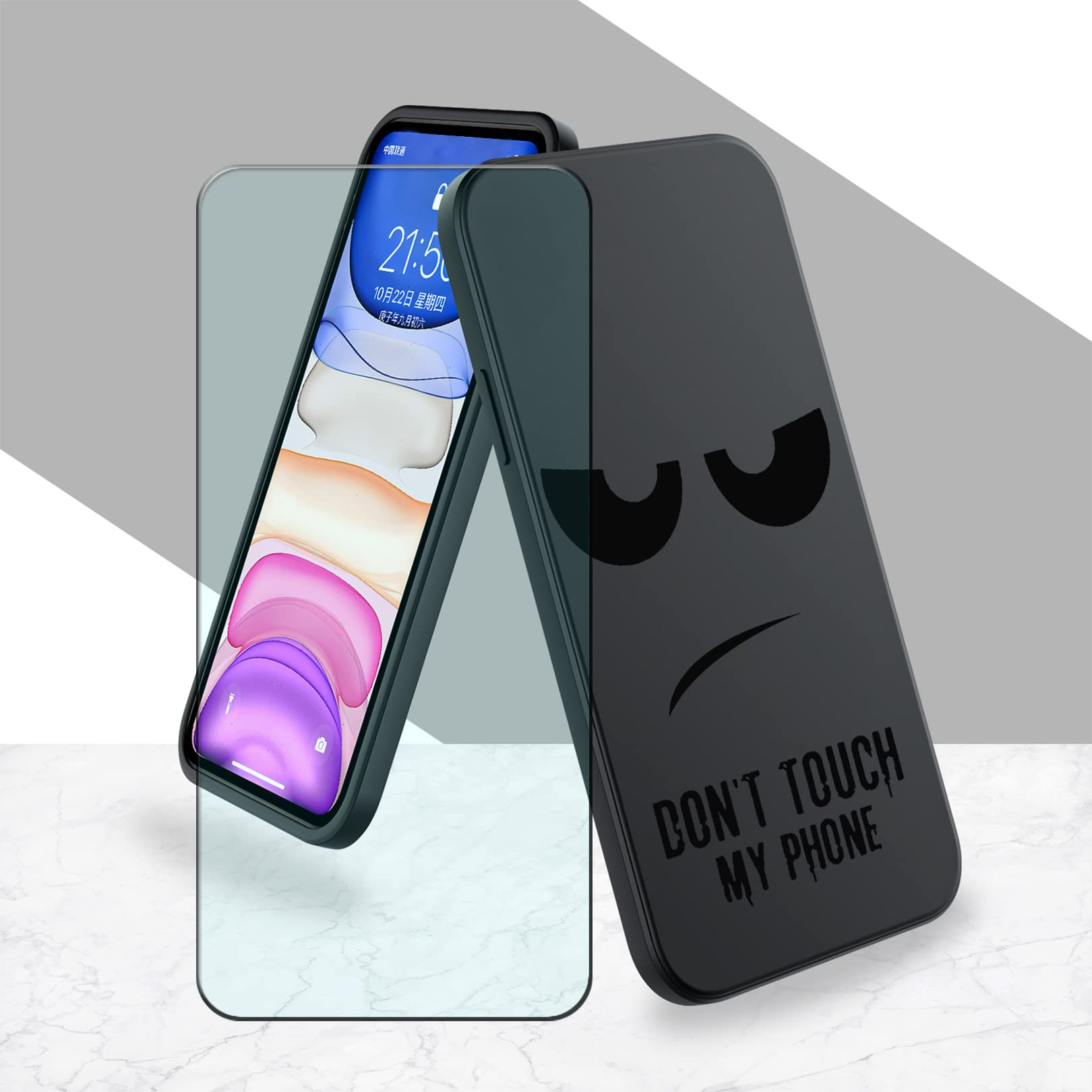 LYZXMY Cover per Doogee X98 / X98 Pro(6.52) Nero Custodia + 3 Pezzi Pellicola Protettiva in Vetro Temperato, Ultra Sottile in Silicone Protettivo Bumper TPU Morbido Gel Case