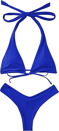 Miniatura 9 de RUUHEE Trajes de baño de 2 piezas con estampado floral y cintura alta para mujer