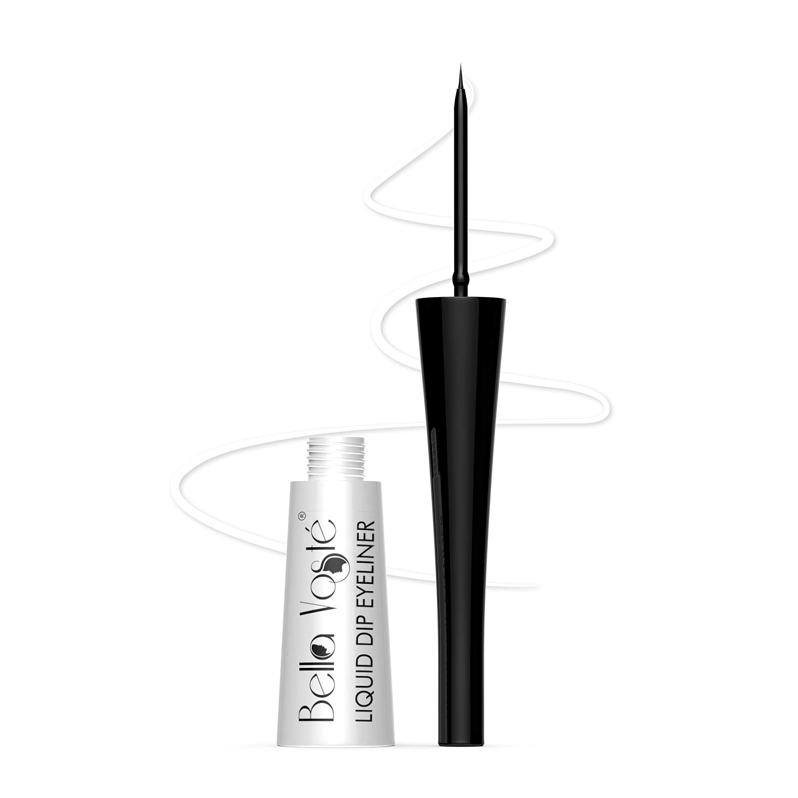 Bella Voste Liquid Eyeliner | 24 Hr Long Stay | Easy to Glide | Water-Proof | Smudge-Proof | No Transfer | Cruelty Free | Made in India |Soft Snow (02)- WHITE-image-19